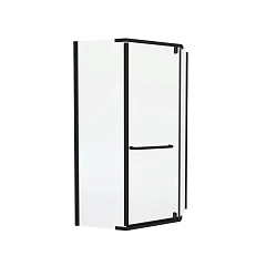 Душевой уголок Knotlor Penta 100*100*200 профиль черный матовый без поддона