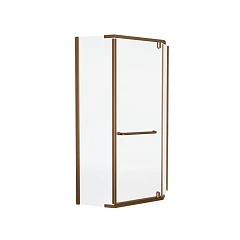 Душевой уголок Knotlor Penta 90*90*200 профиль бронза без поддона