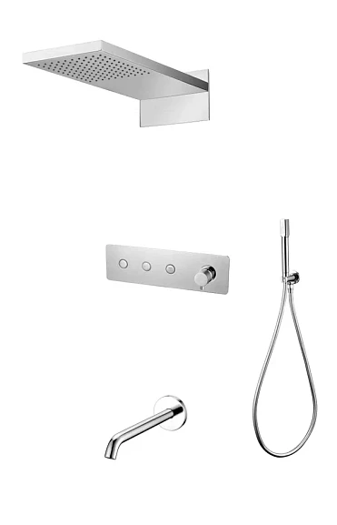 Душевой комплект Boheme Fusion 130-2-CR с изливом хром