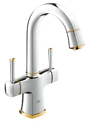 Смеситель Grohe Grandera 21107IG0 для раковины с донным клапаном хром/золото Смеситель Grohe Grandera 21107IG0 для раковины с донным клапаном хром/золото