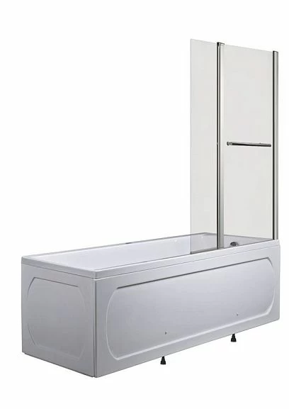 Шторка на ванну MarkaOne P-07 95*150 L/R прозрачное стекло