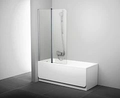 Шторка на ванну Ravak CVS2-100 L профиль белый, стекло Transparent