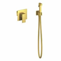 Гигиенический душ со смесителем Timo Selene 2089/17SM золото матовое скрытый монтаж