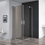 Душевой уголок Cezares SLIDER-A-2-80/90-BR-Cr 80/90*80/90*195 профиль хром стекло бронзированное без поддона Душевой уголок Cezares SLIDER-A-2-80/90-BR-Cr 80/90*80/90*195 профиль хром стекло бронзированное без поддона