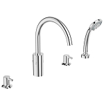 Смеситель на борт ванны Ideal Standard Ceraline BC198AA на 4 отверстия хром Смеситель на борт ванны Ideal Standard Ceraline BC198AA на 4 отверстия хром
