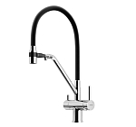 Смеситель Sancos Dora SC4003CH для кухни с функцией подключения фильтра хром/черный Смеситель Sancos Dora SC4003CH для кухни с функцией подключения фильтра хром/черный