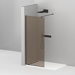 Душевая перегородка Cezares LIBERTA-L-1-110-120-BR-NERO Walk-in 110*120*195 L/R с односторонним входом, стекло бронза, профиль черный без поддона Душевая перегородка Cezares LIBERTA-L-1-110-120-BR-NERO Walk-in 110*120*195 L/R с односторонним входом, стекло бронза, профиль черный без поддона