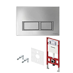 Cистема инсталляции TECEspring Base, панель смыва глянцевый хром