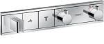 Внешняя часть для термостата Hansgrohe RainSelect 15355000 на 2 выхода Внешняя часть для термостата Hansgrohe RainSelect 15355000 на 2 выхода