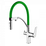 Смеситель Lemark Comfort LM3074C-Green для кухни с функцией подключения фильтра хром/зеленый Смеситель Lemark Comfort LM3074C-Green для кухни с функцией подключения фильтра хром/зеленый