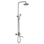 Душевая стойка Haiba HB24801 с изливом сталь матовая