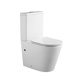 Унитаз-компакт Aquatek Вега AQ2904-00 39*63 безободковый с крышкой-сиденьем микролифт Slim