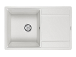 Кухонная мойка Paulmark Flugen PM217850-WH 78*50 с крылом белая Кухонная мойка Paulmark Flugen PM217850-WH 78*50 с крылом белая