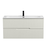 Тумба под раковину Cezares DUET-N 100 Альпака Брашированная с двумя ящиками