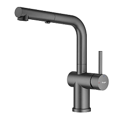 Смеситель Raglo R86.49.09 для кухни с выдвижным изливом графит Смеситель Raglo R86.49.09 для кухни с выдвижным изливом графит