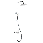 Душевая стойка Haiba HB24557-8 с изливом белая/хром