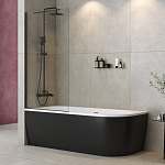Душевая шторка на ванну Cezares Liberta LIBERTA-V-1-TB-80/155-C-NERO 80*155 L/R Душевая шторка на ванну Cezares Liberta LIBERTA-V-1-TB-80/155-C-NERO 80*155 L/R