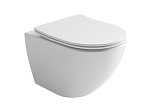 Подвесной унитаз Ceramicanova Metropol 35,5*49 безободковый Tornado с крышкой-сиденьем микролифт Slim Подвесной унитаз Ceramicanova Metropol 35,5*49 безободковый Tornado с крышкой-сиденьем микролифт Slim
