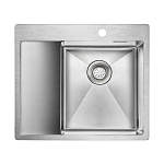 Кухонная мойка Paulmark Alster PM825951-BSR 59*51 с крылом сталь Кухонная мойка Paulmark Alster PM825951-BSR 59*51 с крылом сталь