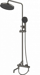 Душевая стойка Esbano Daisy с изливом оружейная сталь