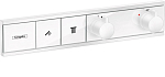Внешняя часть для термостата Hansgrohe RainSelect 15380700 на 2 выхода белая матовая Внешняя часть для термостата Hansgrohe RainSelect 15380700 на 2 выхода белая матовая