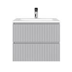 Тумба под раковину Raval Coste 60 подвесная светло-серая