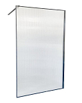 Душевая перегородка Ceruttispa Strip T120 Walk-in 120*190 профиль черный матовый стекло рифленое без поддона Душевая перегородка Ceruttispa Strip T120 Walk-in 120*190 профиль черный матовый стекло рифленое без поддона