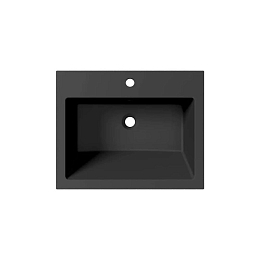 Встраиваемая раковина Uperwood Megan 60*48 черная матовая