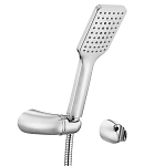 Душевая лейка E.C.A. Tiera 102117342EX с держателем и шлангом 1 режим хром Душевая лейка E.C.A. Tiera 102117342EX с держателем и шлангом 1 режим хром