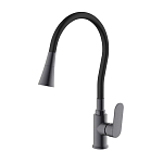 Смеситель Splenka S41.43.09 для кухни с гибким изливом графит Смеситель Splenka S41.43.09 для кухни с гибким изливом графит