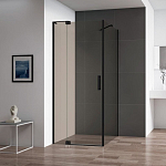 Душевой уголок Cezares SLIDER-AH-1-80-70/80-BR-NERO 70/80*80*195 профиль черный стекло бронированное без поддона Душевой уголок Cezares SLIDER-AH-1-80-70/80-BR-NERO 70/80*80*195 профиль черный стекло бронированное без поддона