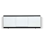 Фронтальная панель Alavann Alt Black 160 раздвижная (купе) белая