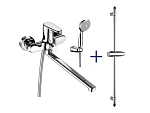 Смеситель Lemark Point LM0379C с душевой стойкой Смеситель Lemark Point LM0379C с душевой стойкой