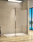 Душевая перегородка WeltWasser WW400 Walk-in 80G+30G 80*30*185 L/R с опорным профилем без поддона Душевая перегородка WeltWasser WW400 Walk-in 80G+30G 80*30*185 L/R с опорным профилем без поддона