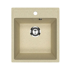 Кухонная мойка Uperwood ECON UPD-404 43х48 бежевая матовая Кухонная мойка Uperwood ECON UPD-404 43х48 бежевая матовая