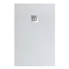 Душевой поддон BelBagno Uno TRAY-MR-UNO-AH-180/80-35-W-CR 180*80*3,5 белый с сифоном с декоративной накладкой