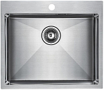 Кухонная мойка Paulmark Isar PM805951-BS 59*51 сталь Кухонная мойка Paulmark Isar PM805951-BS 59*51 сталь