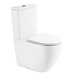 Унитаз-компакт BelBagno Sfera-R BB2141CPR/BB870SC 39*66 безободковый с крышкой-сиденьем микролифт