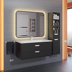 Зеркало Uperwood Modul 80*80 сенсорная кнопка, антизапотевание, черное, теплая подсветка Зеркало Uperwood Modul 80*80 сенсорная кнопка, антизапотевание, черное, теплая подсветка